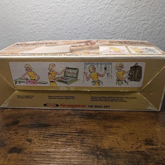 Vintage Osrow Steamstress Steam Iron-Dead stock-1973-Original Box & Papers-Retro - Picture 5 of 12
